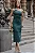 VESTIDO EDNA CANELADO UM OMBRO DETALHE FIVELA - VERDE - Imagem 4