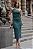 VESTIDO EDNA CANELADO UM OMBRO DETALHE FIVELA - VERDE - Imagem 2