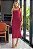 VESTIDO ARIANA REGATA CANELADO COM FENDA - VINHO - Imagem 1