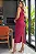 VESTIDO ARIANA REGATA CANELADO COM FENDA - VINHO - Imagem 3