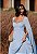 VESTIDO DE FESTA MALDIVAS MANGA LONGA - AZUL CLARO - Imagem 4