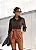 CAMISA CROPPED BARRA PREGAS - CAFÉ - Imagem 1