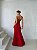 VESTIDO DE FESTA LARISSA DETALHE BABADOS - VERMELHO - Imagem 4