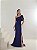 VESTIDO DE FESTA THAISE LAÇO OMBRO - AZUL MARINHO - Imagem 1