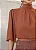 BLUSA BARRA ELÁSTICO CREPE - TERRACOTA - Imagem 1