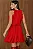 VESTIDO BERENICE CURTO CREPE COM BABADO - VERMELHO - Imagem 2