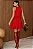 VESTIDO BERENICE CURTO CREPE COM BABADO - VERMELHO - Imagem 4
