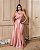 VESTIDO DE FESTA ADELE LAÇO ZIBELINE - ROSÉ - Imagem 1