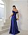 VESTIDO DE FESTA SABRINA OMBRO A OMBRO CREPE ACETINADO - AZUL ROYAL - Imagem 2