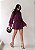 VESTIDO MACAQUINHO MANGA BABADO BOHO - ROXO - Imagem 1