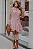 VESTIDO BERENICE CURTO CREPE COM BABADO - ROSA - Imagem 1