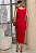 VESTIDO IVONE MIDI FRANZIDO - VERMELHO - Imagem 5