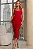VESTIDO IVONE MIDI FRANZIDO - VERMELHO - Imagem 1
