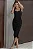 VESTIDO IVONE MIDI FRANZIDO - PRETO - Imagem 1