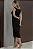 VESTIDO IVONE MIDI FRANZIDO - PRETO - Imagem 3
