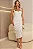 VESTIDO IVONE MIDI FRANZIDO - OFF WHITE - Imagem 1