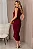 VESTIDO IVONE MIDI FRANZIDO - VINHO - Imagem 5