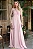 VESTIDO KETLYN LONGO FRENTE ÚNICA -  ROSA - Imagem 1