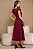 VESTIDO HILDA MIDI DETALHE FLOR - VINHO - Imagem 7