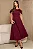 VESTIDO HILDA MIDI DETALHE FLOR - VINHO - Imagem 5