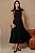 VESTIDO HILDA MIDI DETALHE FLOR - PRETO - Imagem 1