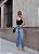 CALÇA JEANS BALLON THAMY ESCURO - Imagem 1