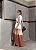 VESTIDO TRICOLOR EMILY MIDI MULET - TERRACOTA COM BEGE - Imagem 2
