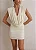 VESTIDO CURTO DRAPEADO FLORIDA - OFF WHITE - Imagem 2