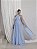 VESTIDO DE FESTA LONGO COM CALDA GISELE - AZUL SERENITY - Imagem 1