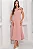 VESTIDO HILDA MIDI DETALHE FLOR - ROSA - Imagem 1