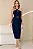VESTIDO MIDI JANAINA TRANSPASSADO GOLA COM CINTO - AZUL MARINHO - Imagem 6