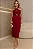 VESTIDO MIDI JANAINA TRANSPASSADO GOLA COM CINTO - VINHO - Imagem 2