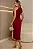 VESTIDO MIDI JANAINA TRANSPASSADO GOLA COM CINTO - VINHO - Imagem 8