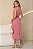 VESTIDO MIDI JANAINA TRANSPASSADO GOLA COM CINTO - ROSA - Imagem 2
