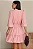 VESTIDO INDYRA CREPE COM BABADO E BOTÃO - ROSA - Imagem 2