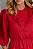 VESTIDO INDYRA CREPE COM BABADO E BOTÃO - VERMELHO - Imagem 3