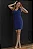VESTIDO IVETE TUBINHO DETALHE FLOR - AZUL MARINHO - Imagem 3