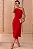 VESTIDO JUSSARA MIDI UM OMBRO ZIPER LATERAL - VERMELHO - Imagem 1