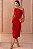 VESTIDO JUSSARA MIDI UM OMBRO ZIPER LATERAL - VERMELHO - Imagem 3