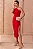 VESTIDO JUSSARA MIDI UM OMBRO ZIPER LATERAL - VERMELHO - Imagem 5