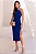 VESTIDO JUSSARA MIDI UM OMBRO ZIPER LATERAL - AZUL - Imagem 1