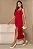VESTIDO LARISSA MIDI COM FENDA DECOTE QUADRADO - VERMELHO - Imagem 3
