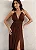 VESTIDO LONGO COM FIVELA CARTAGENA - MARROM - Imagem 4