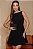VESTIDO GREICE EVASE COM PREGAS E ZIPER - PRETO - Imagem 2