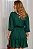 VESTIDO INDYRA CREPE COM BABADO E BOTÃO - VERDE - Imagem 3