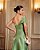 VESTIDO DE FESTA SIENA T.Q.C. ZIBELINE GLOW - VERDE OLIVA - Imagem 3