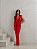 VESTIDO LONGO JERSEY DRAPEADO - VERMELHO - Imagem 1