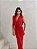 VESTIDO LONGO JERSEY DRAPEADO - VERMELHO - Imagem 4