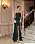 VESTIDO DE FESTA RAFAELA CREPE PARIS - VERDE ESMERALDA - Imagem 1