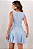 VESTIDO GREICE EVASE COM PREGAS E ZIPER - AZUL - Imagem 3